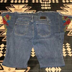 L&B embroidered flare jeans size 2